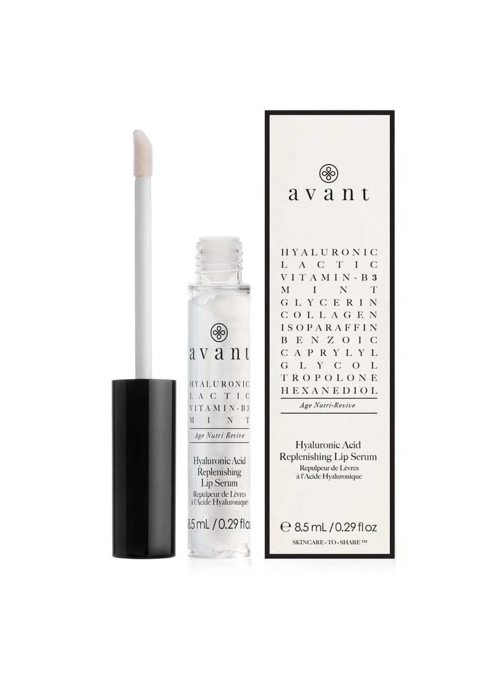 NIB Avanti Hyaluronic Acid Replenishing Lip Serum-Soft Hydrated Plump Lips